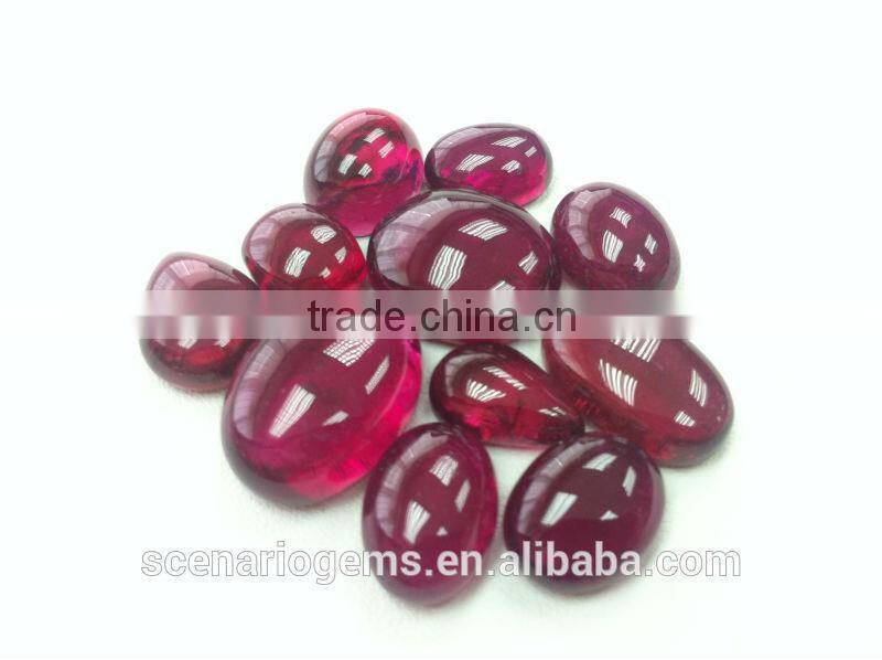#CEZZ Natural Multi-Shape Cabs Loose Gemstone Rubellite Cabochon