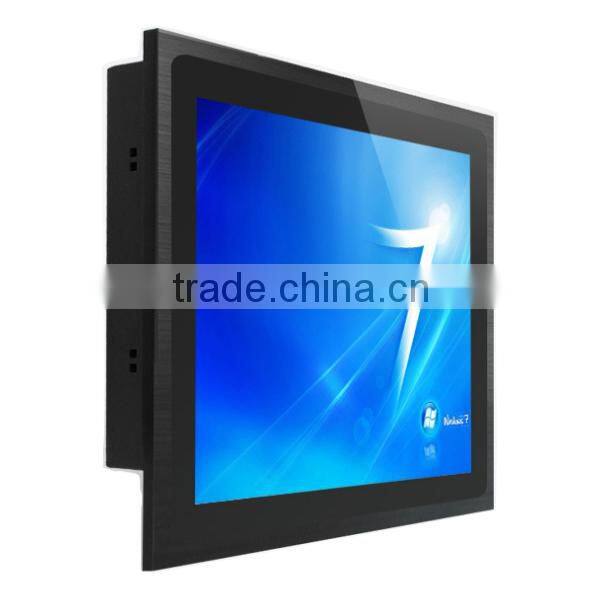 IP65 Front screen 15inch embedded panel pc, industrial panel pc