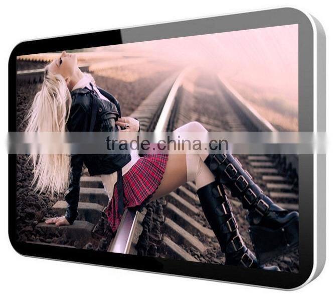 Aluminum bezel 65inch LCD Digital signage for the airports