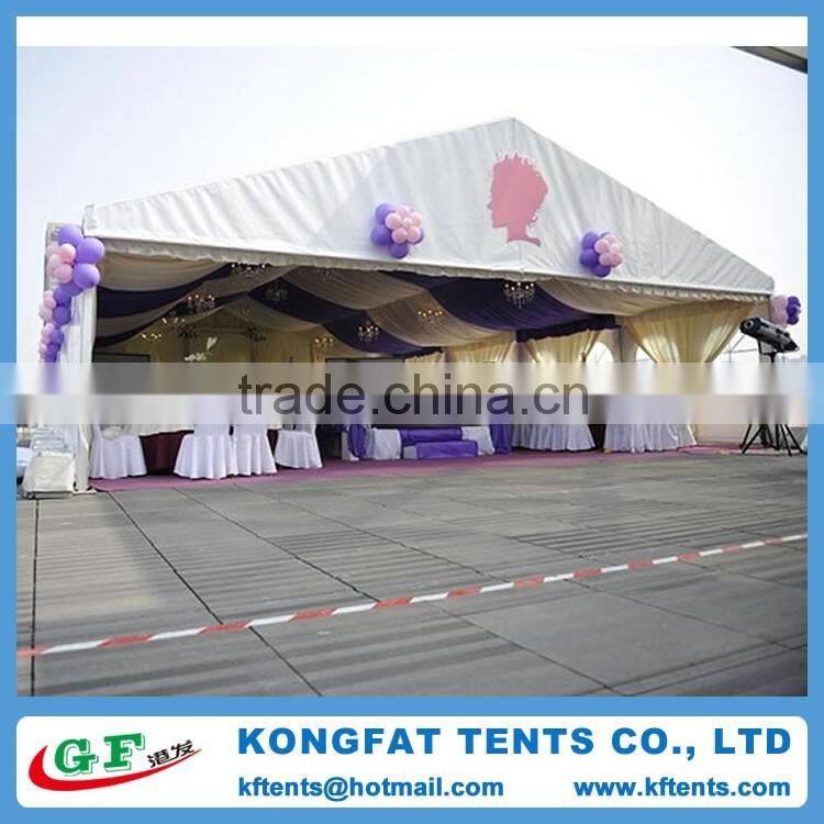 Luxurious party tent with durable aluminum alloy frame for sale
