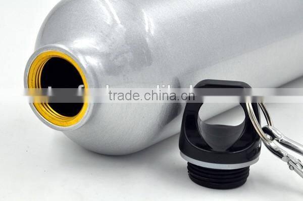popular 2016 wholesale aluminum gallon water bottle bpa with carabiner