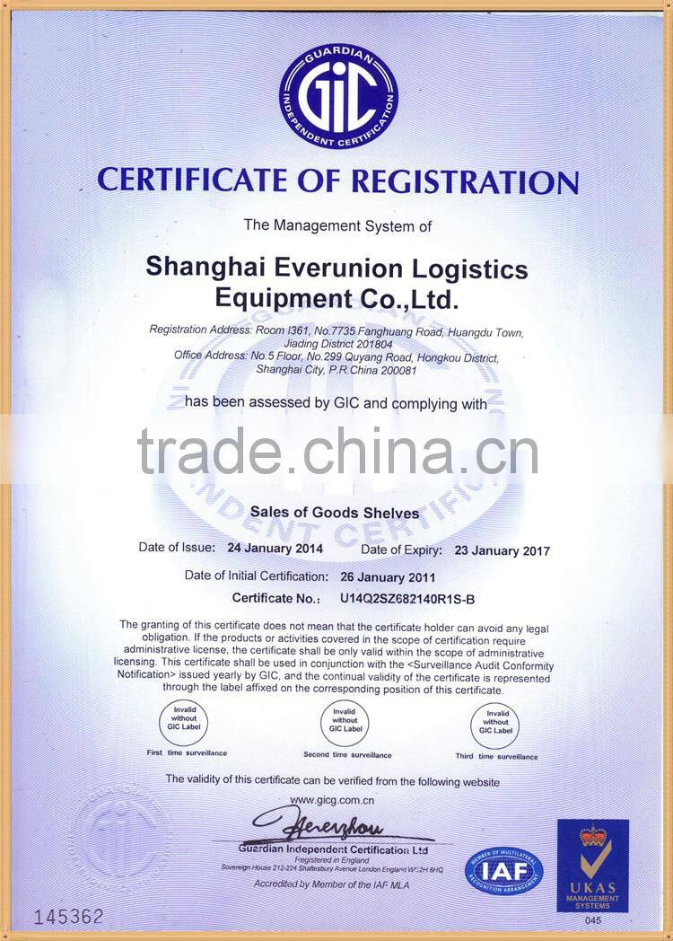 ISO9001:2008 SHOP RACKS SUPPLIER