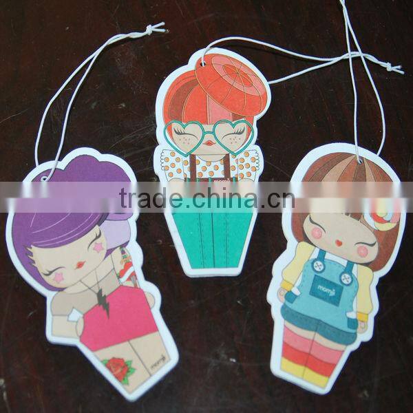 2015 new products hot sale hanging paper car air fresher