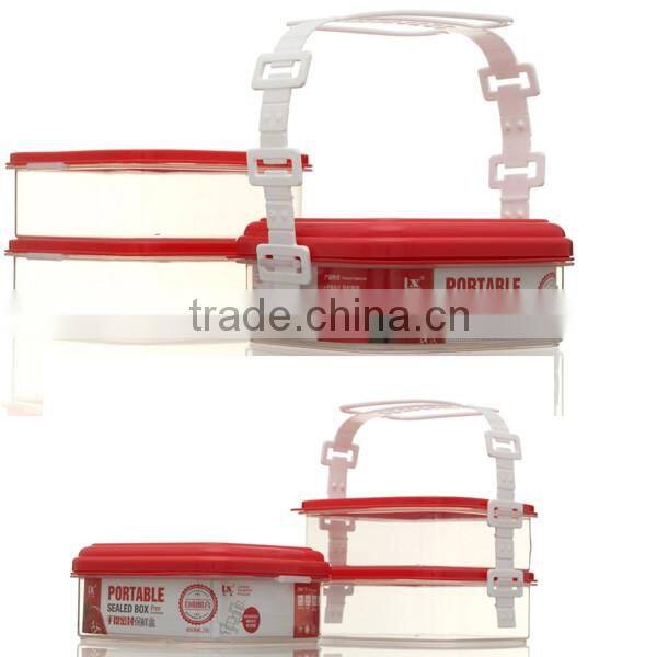 one on one Portable Microwave Safe Food Savers Food Storage Containers With Carrying Handle