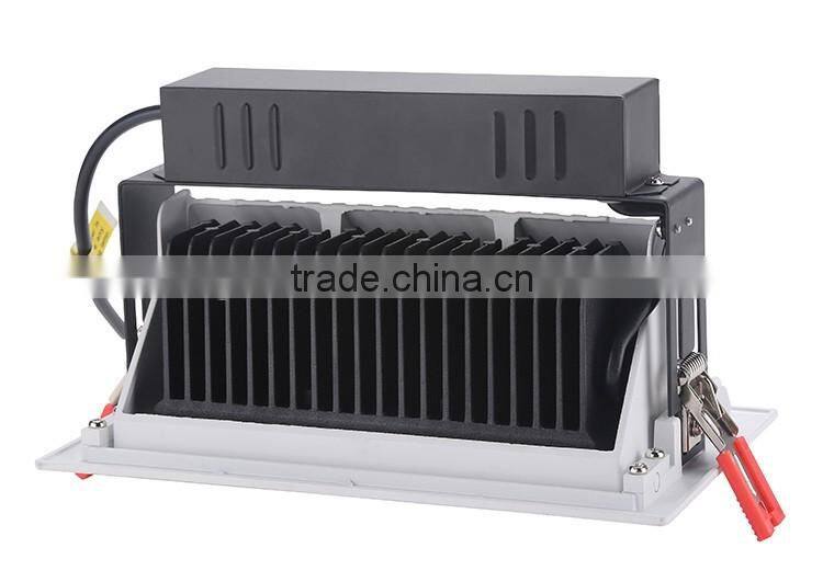 5 years warranty 100lm/w 38w rectangular led downlight tuev