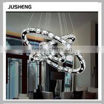 Hot Sell Modern Crystal LED Round 20cm Circle Chandelier Pendant Lights For Home Hotel Restaurant