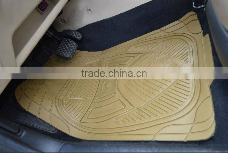 universal fit 5pcs full set ridged heavy duty rubber floor mats