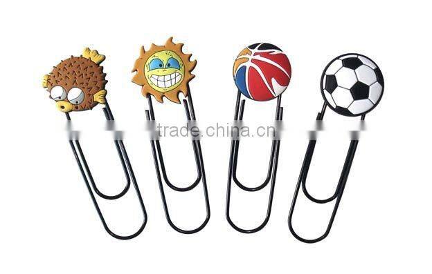 custom 3d soft PVC promotion bookmark