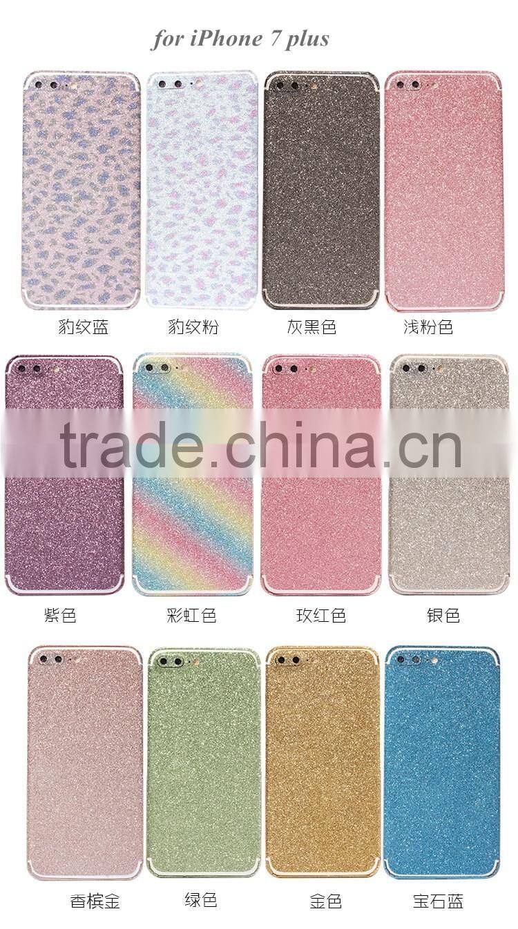 Luxury glitter sparkling bling bling sticker for iphone 7 plus