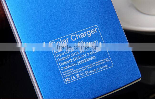 2015 new products 10000mah solar charger with full capacity, portable solar charger with 1.5W solar panel