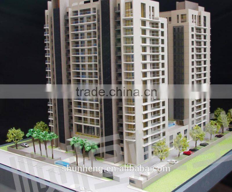 residential apartment building scale model maker from China