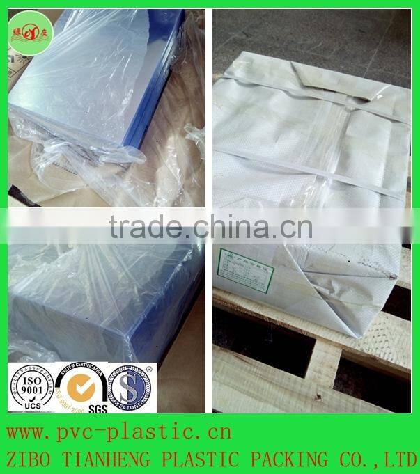 cylindrical box and folding box clear rigid PVC plastic in sheet