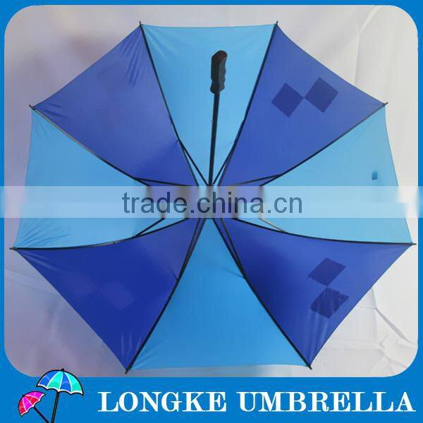 30" double ribs polyester customized promorional golf umbrella
