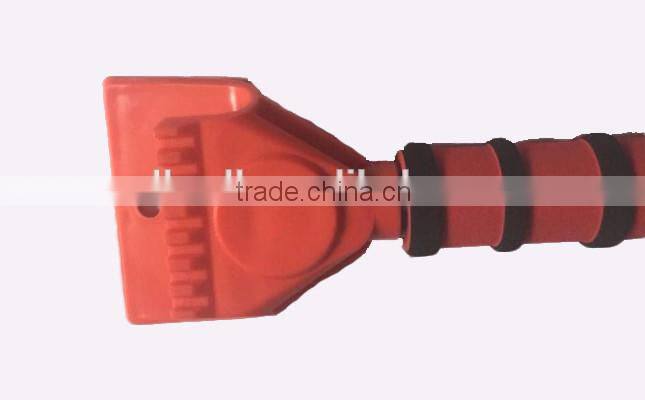 Heavy duty snow brush with foam grip, ice removal cleaning tool, long reach car snow scrapers