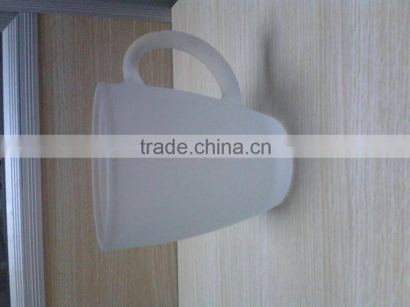 2016 hot sale frosted coffee cup 300ml coffee glass cup for sale