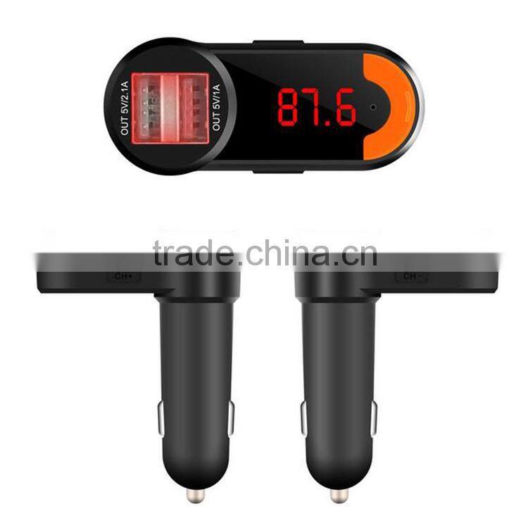 Factory supply, Car Kit MP3 Player Wireless Hands-free Bluetooth FM Transmitter, New arrival