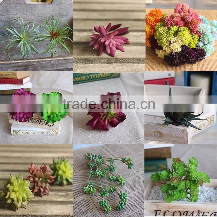 Wedding Birthday Gifts Green Succulent Jewelry Necklace Pendant Wholesale Faux fake artificial cactus plants