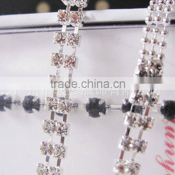 Shinny metal Rhinestone bra shoulder strap