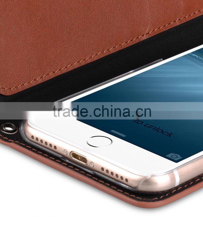 2016 Brown MOBILE PHONE Case for iPhone 7, Premium Leather Case for Apple iPhone 7 (4.7")