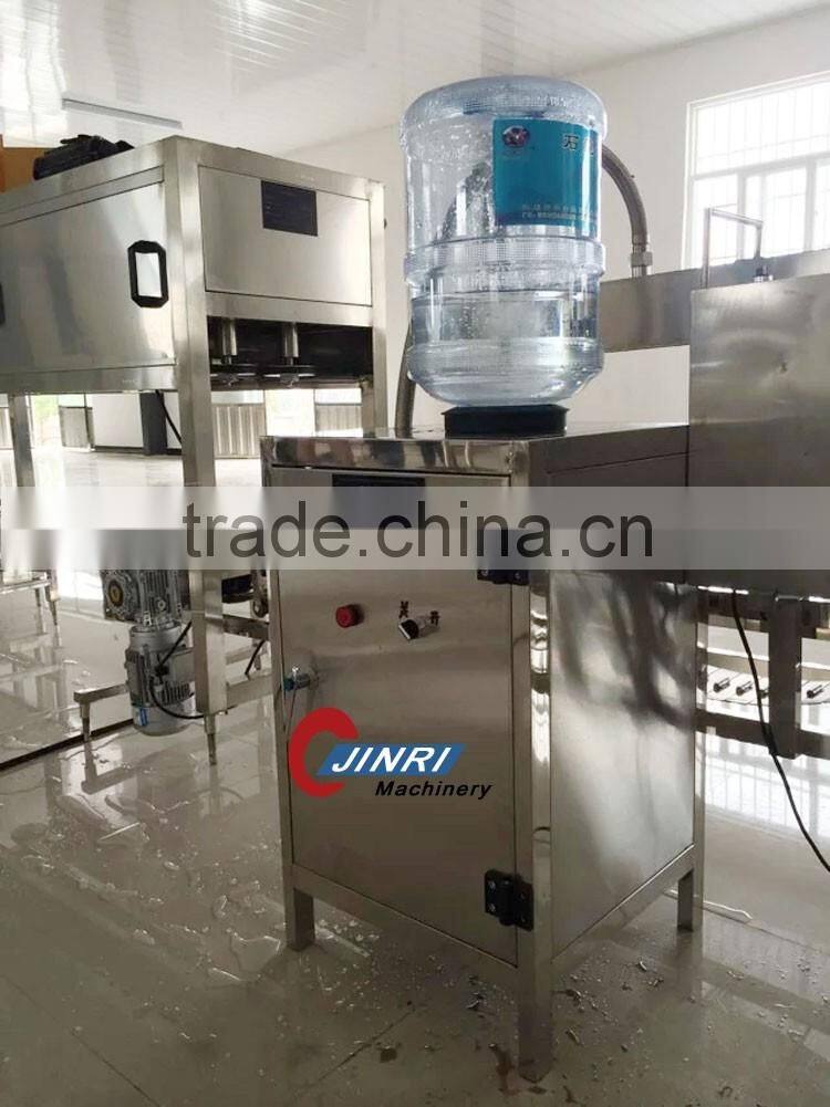 300BPH 5 gallon bottle mineral water full-auto Intenal and External brush washing 2 in 1 machine