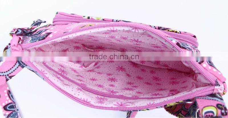 Z360 130503 fabric fancy cotton quilted fashion medium girls ladies fancy hand purse