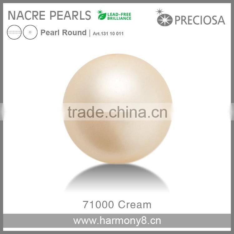 PRECIOSA Nacre Pearls Round shape in Cream color