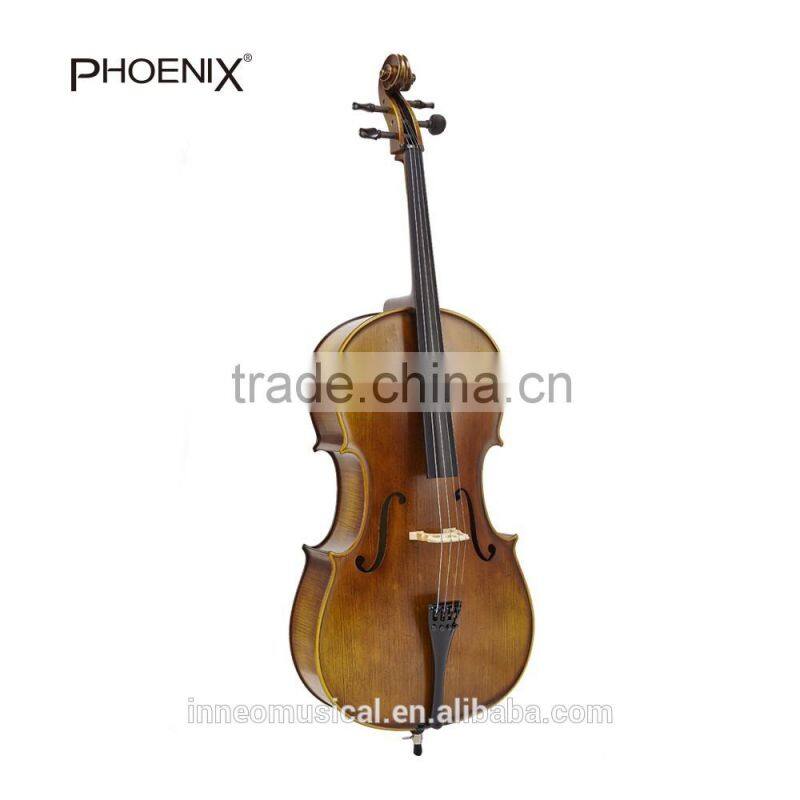 Perfect Painting Solid Wood Cello With Bag
