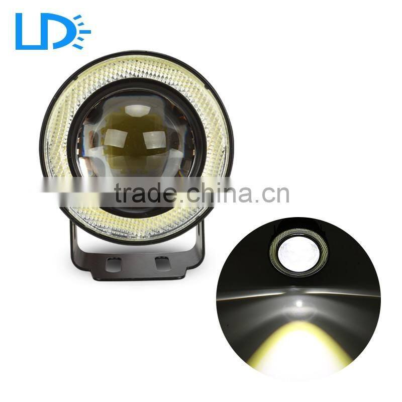 High quality 3.0 inch led spot light for motorcycle angel eyes fog lights