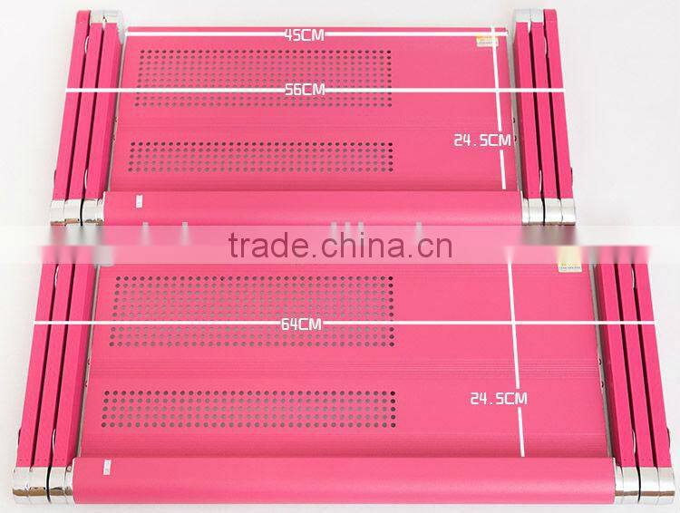 Easy to adjust computer desk folding table portable wood desk in bed