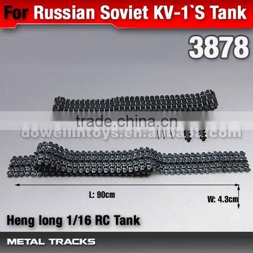 DWI dowellin New Metal Tracks Driving & Idling Wheels For Heng Long 1 16 RC Tank Russian Soviet KV-1`S (3878)