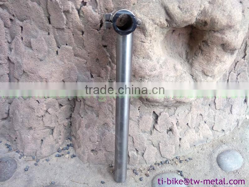 factory price titanium bicycle seatpost customized titanium seat post Ti bicycle seat post for dirt bikes
