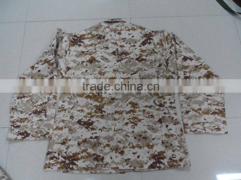 Sale 85% polyester 15% cotton ripstop desert digital camouflage stock russian military uniform