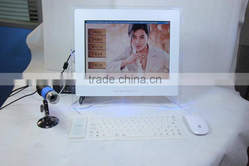 AYJ-J019(CE) portable skin analyzer machine,reveal skin analysis machine with keyboard/Facial skin analyzer machine