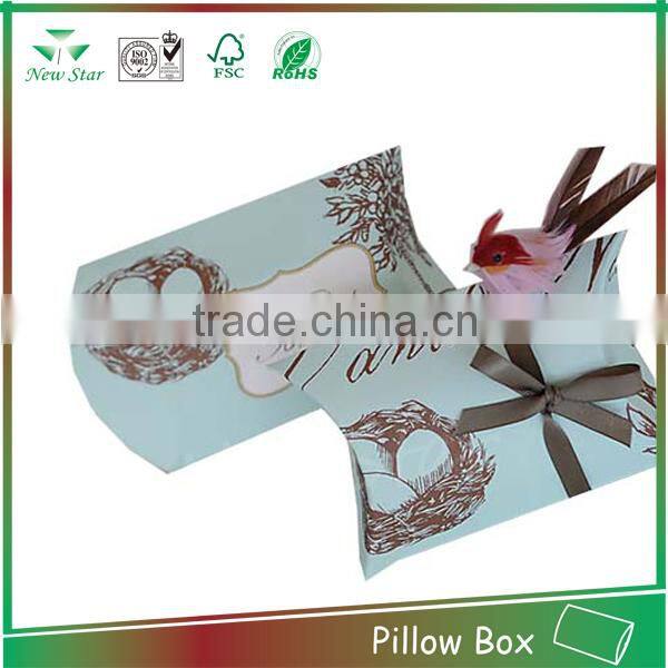 lovely paper box,pillow shape gift box