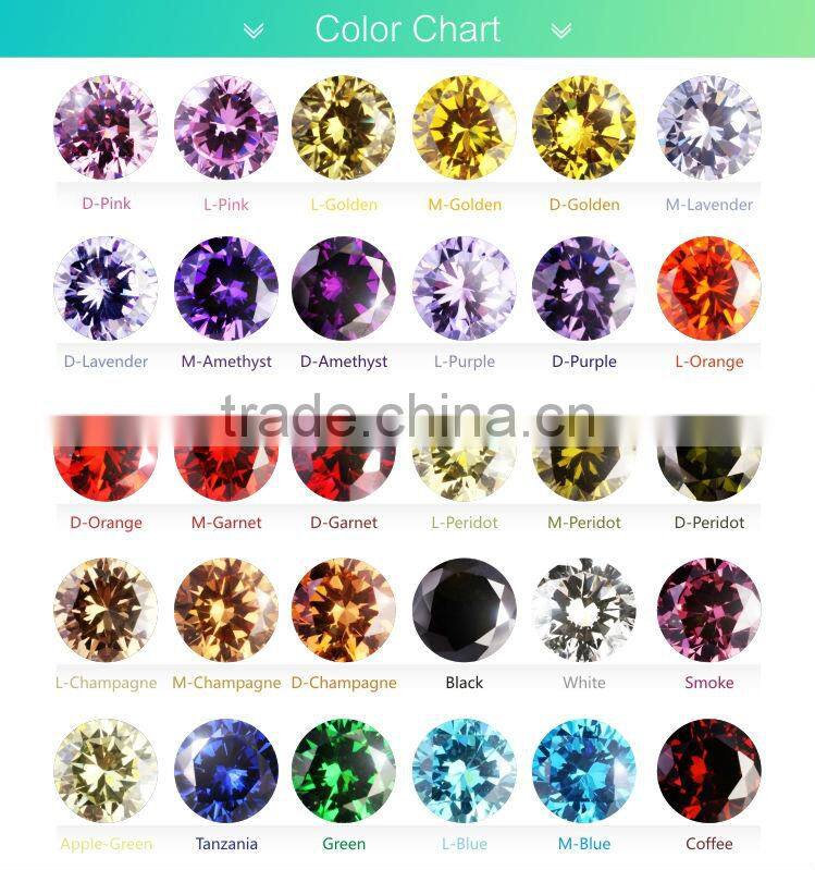 6.5mm AAA Round Cut Facet CZ Cubic Zirconia Jewelry Setting Stones