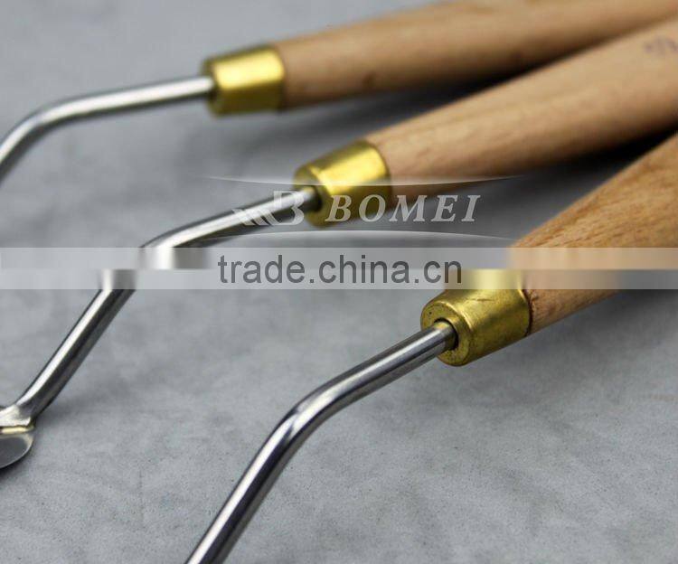 wood handle stainless steel palette painting knife