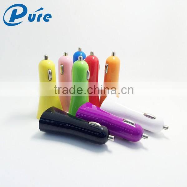 portable usb car charger 2 port car charger for iPad car charger 5V 2.1 A with 2 usb ports