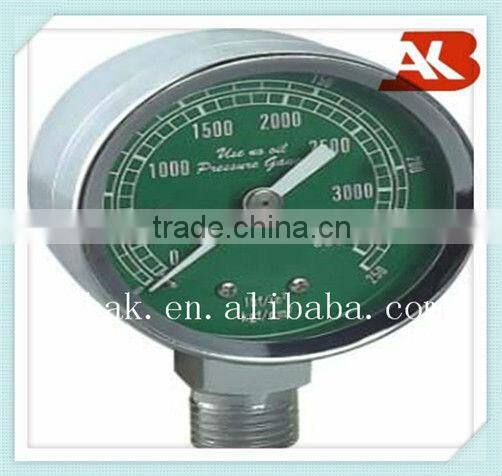 Chrome plated case pressure guage,Pressure meter YJC-R-02