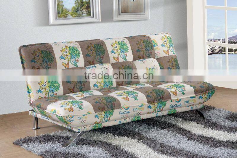 mascot image Sofa Bed chorme leg