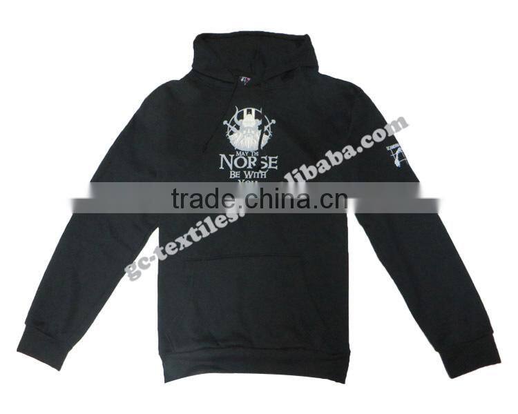 Customized Printed Fleece Hoodies/ Sweatshirts/ Hooded Sweater with emb on left arm