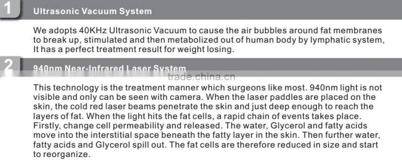 Bipolar Radio Frequency Vacuum Roller Cavitation Slimming machine