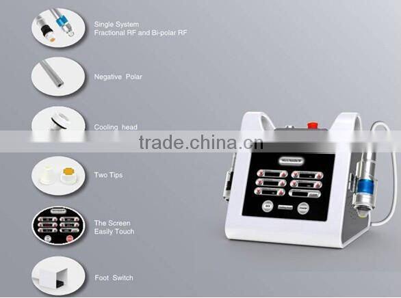 fractional rf microneedle scarlet device/wrinkles removing monopolar rf