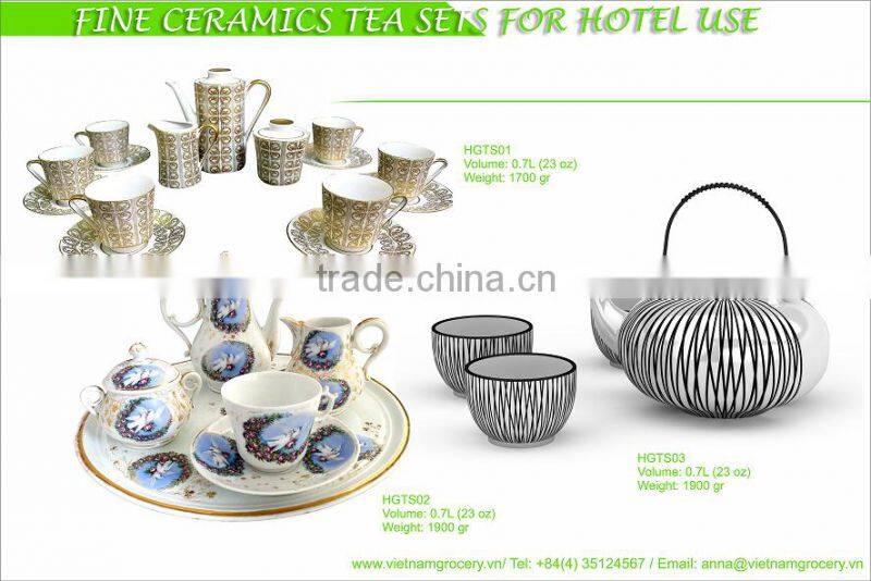 Vietnam Premium-Quality Ceramics Tea Sets