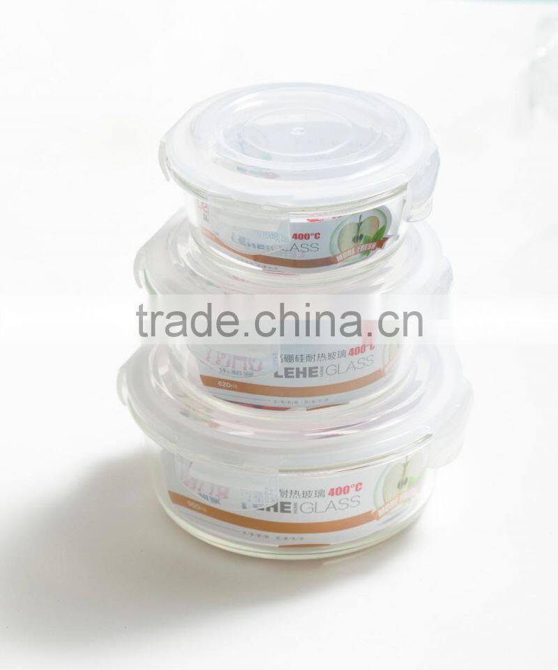 High Quality Round Glass Storage Box