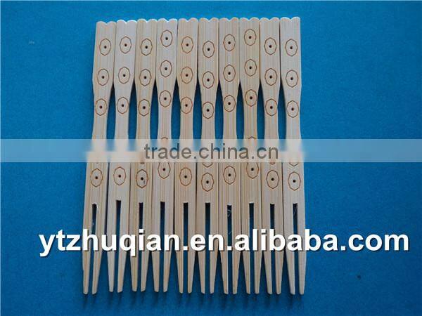 Natural bamboo fruit forks sets knife and spoon