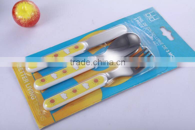 Kids Tableware Knife Fork Spoon Travel Cutlery Set