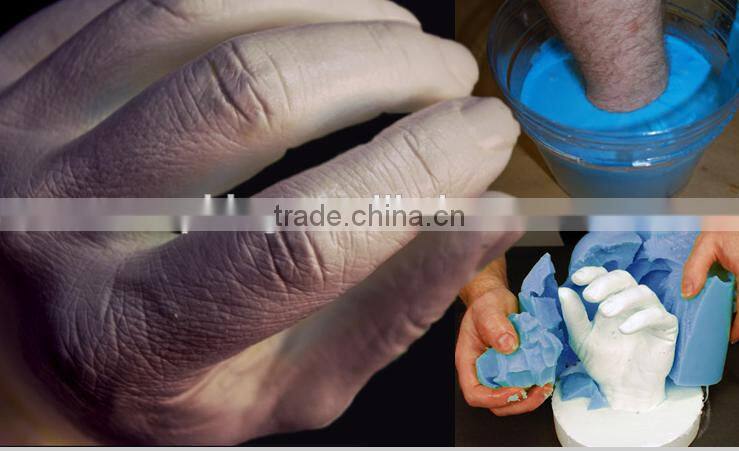 Lifecasting alginate pregnant belly casting (fast set 2'30",medium set 4'10",slow set 12')