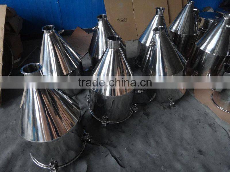 stainless steel mirror polished funnel/stainless steel conical hopper