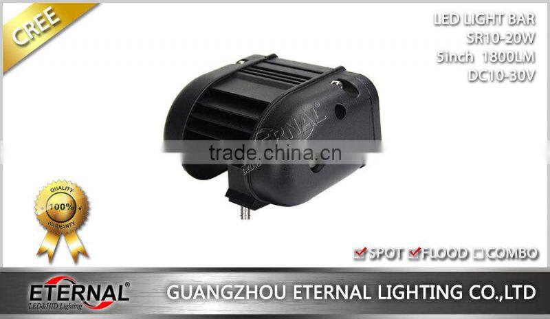 5in 20W single row high power ATV UTV 4x4 powersports heavy duty vehicles farm agriculture equipments led light bar