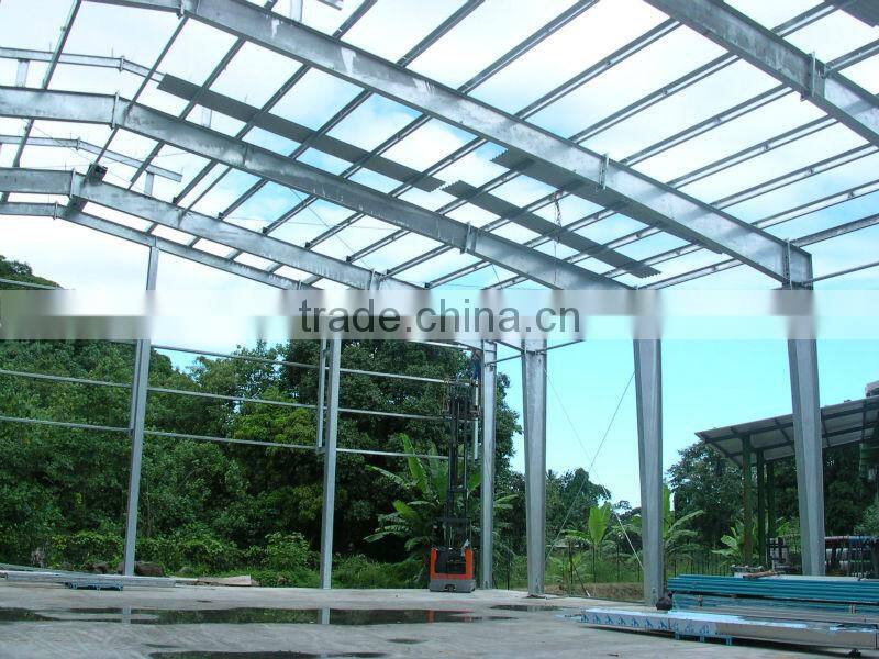 large span steel frame factory layout design